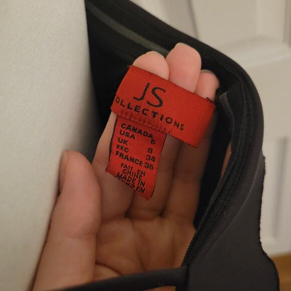 JS Collections, 6 | Deep Purple Midnight Sleeveless Evening Prom Cocktail Dress - Picture 6 of 6